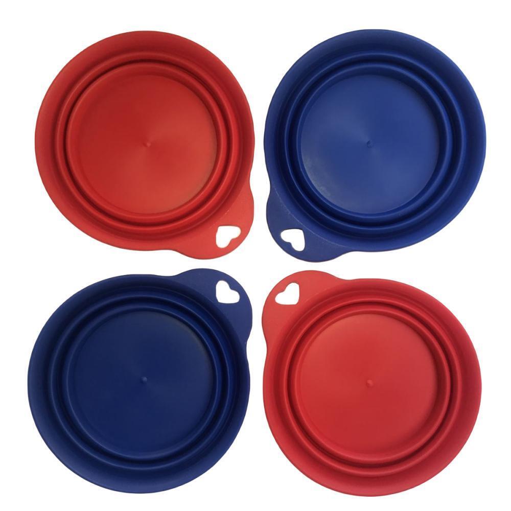4x Dog Portable Folding Bowl