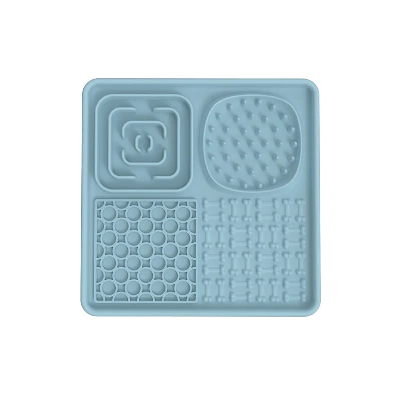 Multi-Functional Slow Feeder Mat for Dogs - 2PCS Blue & Pink