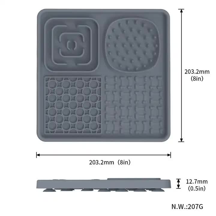 Multi-Functional Slow Feeder Mat for Dogs - 2PCS Blue & Pink