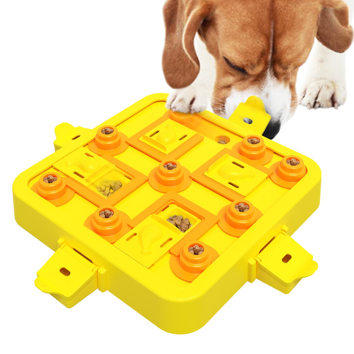 Green Interactive Slow Feeder Puzzle Toy for Dogs