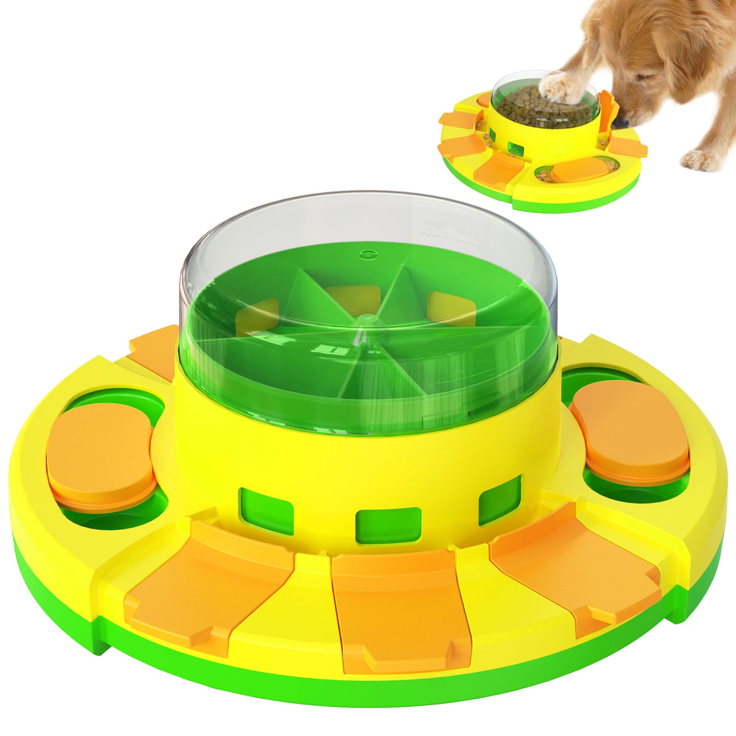 Orange Interactive Dog Puzzle Toy