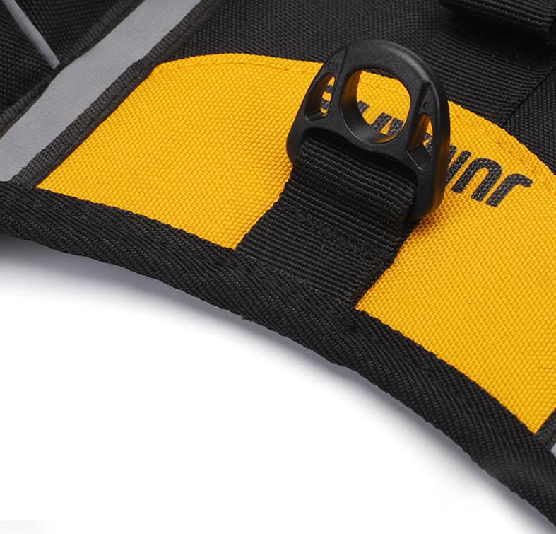 Yellow Reflective Dog Harness with Storage Bags