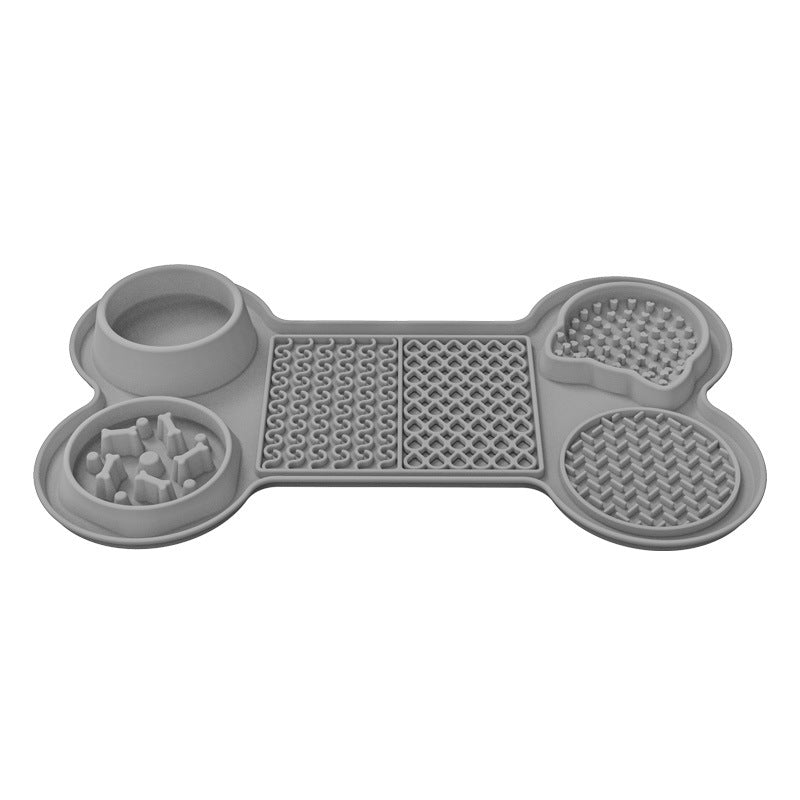 Grey Silicone Pet Licking Mat