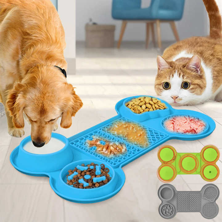 Grey Silicone Pet Licking Mat