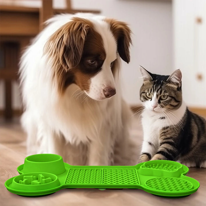 Grey Silicone Pet Licking Mat