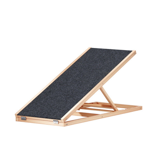 Foldable Wooden Dog Ladder 100cm - Adjustable Height