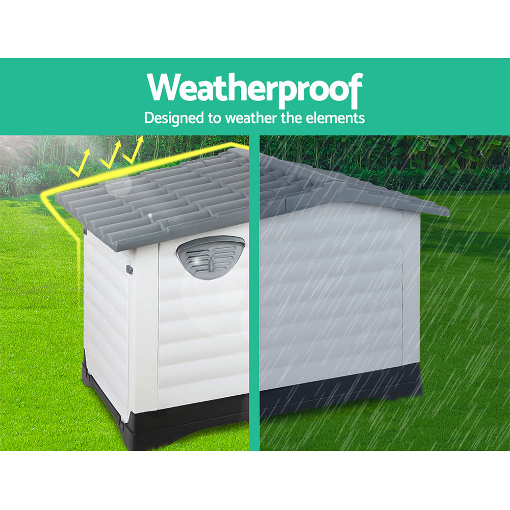 Extra Large Dog Kennel - Outdoor - Grey