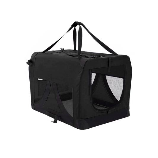 XL Portable Soft Dog Carry Crate - BLACK