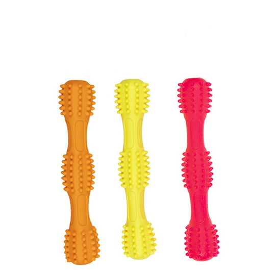 3x Squeaky Dog Fetch Sticks - 3 Assorted Colours
