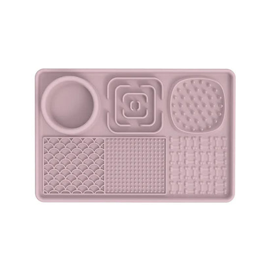 Multi-Functional Slow Feeder Mat for Dogs - 2PCS Blue & Pink
