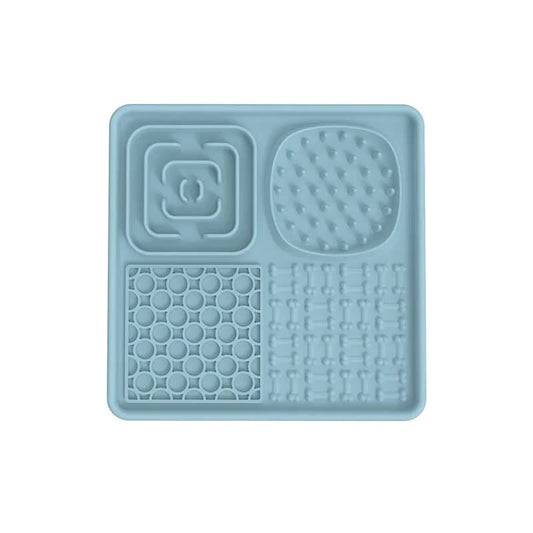 Multi-Functional Slow Feeder Mat for Dogs - 2PCS Blue & Black