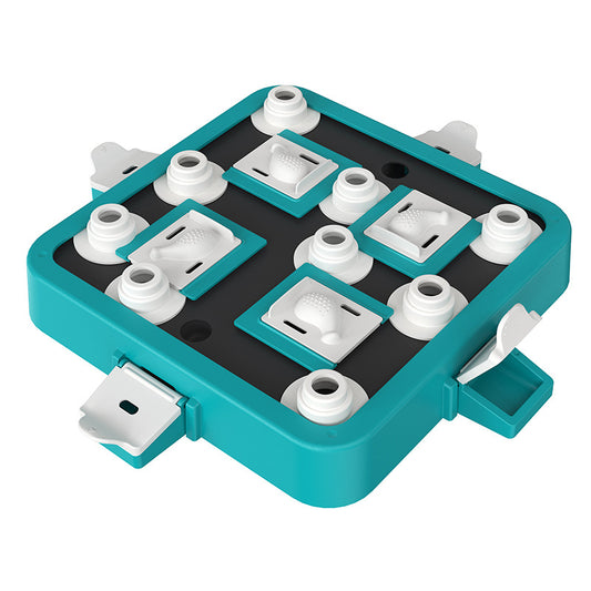 Blue-green Interactive Slow Feeder Puzzle Toy for Dogs