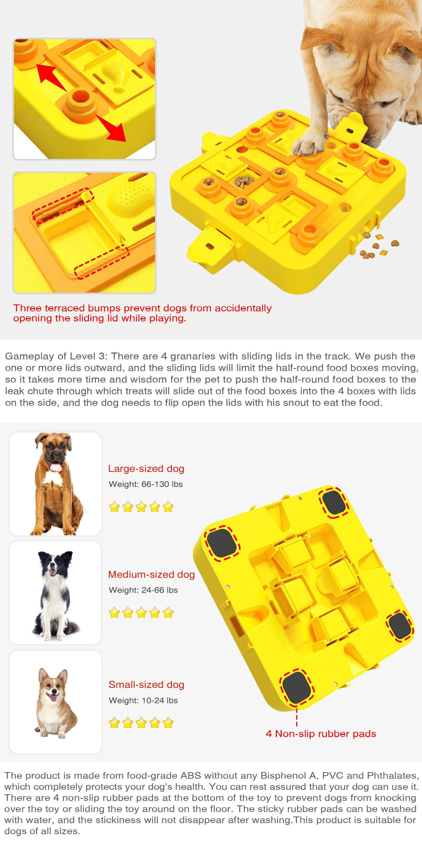 Green Interactive Slow Feeder Puzzle Toy for Dogs
