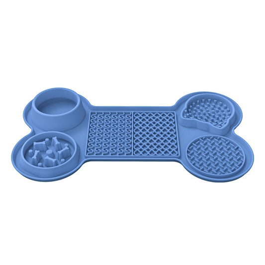 Blue Silicone Pet Licking Mat
