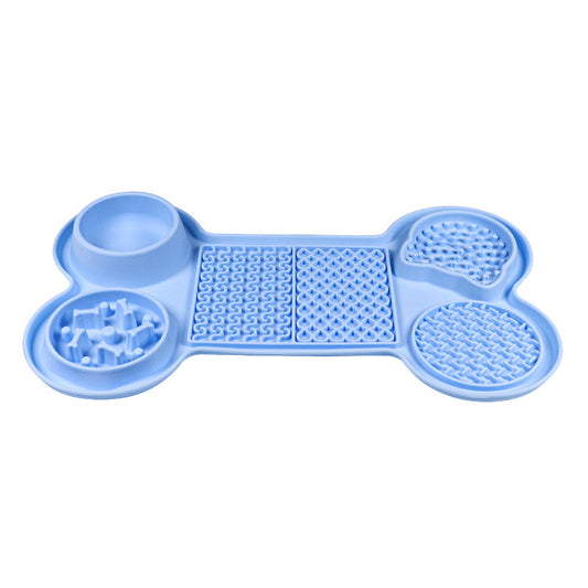 Light Blue Silicone Pet Licking Mat