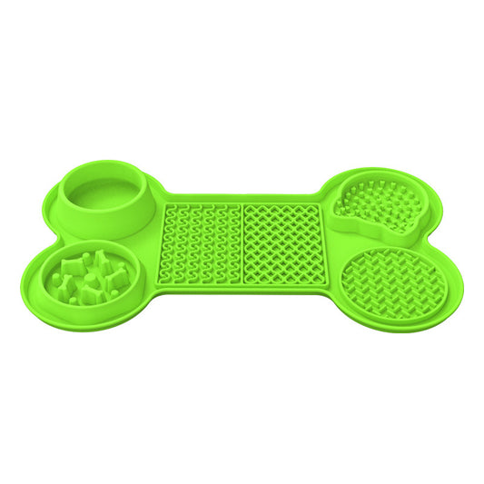 Green Silicone Pet Licking Mat