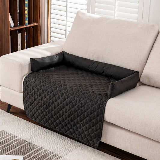 Waterproof & Scratch-Resistant Pet Sofa Protector with Pillow - 90cm x 120cm